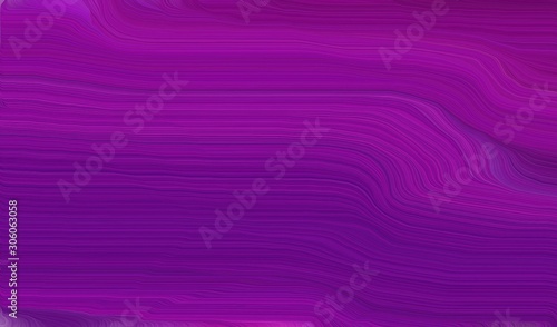 elegant curvy swirl waves background design with dark magenta, purple and dark orchid color