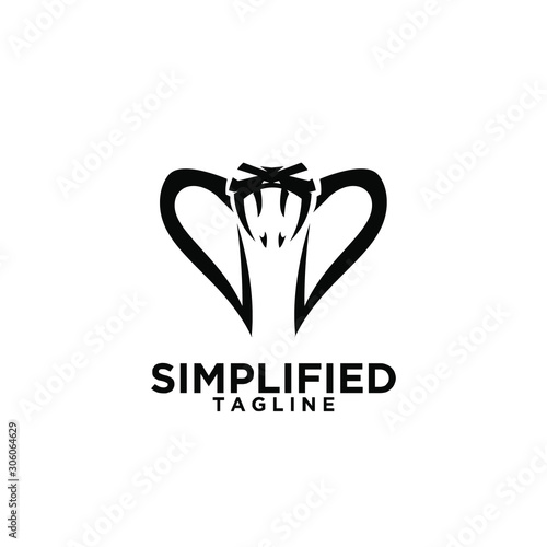 cobra head snake logo icon design vector illustration