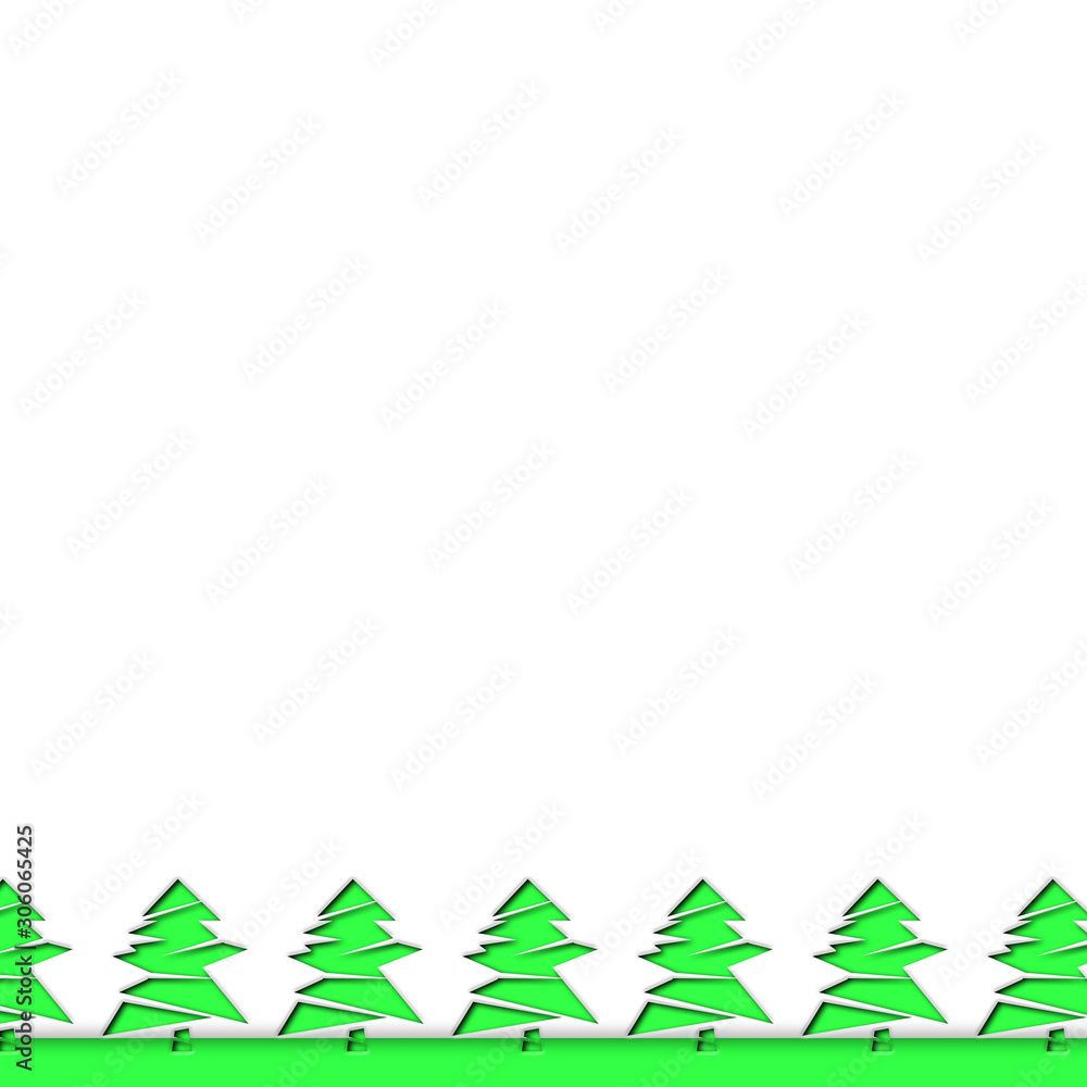 Obraz premium Illustration of forest or tree or Christmas, etc. 森、木、クリスマスなどのイラスト