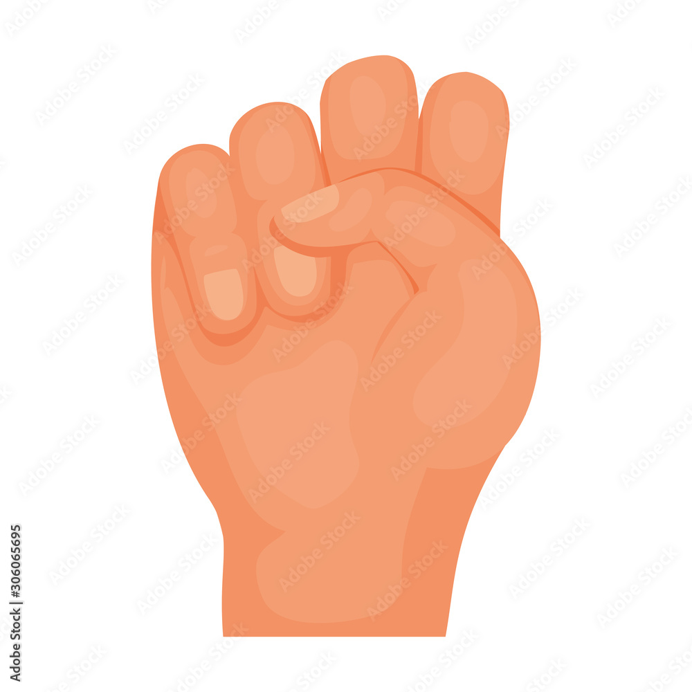 Isolated hand signal icon vector design Isolated hand signal icon vector design