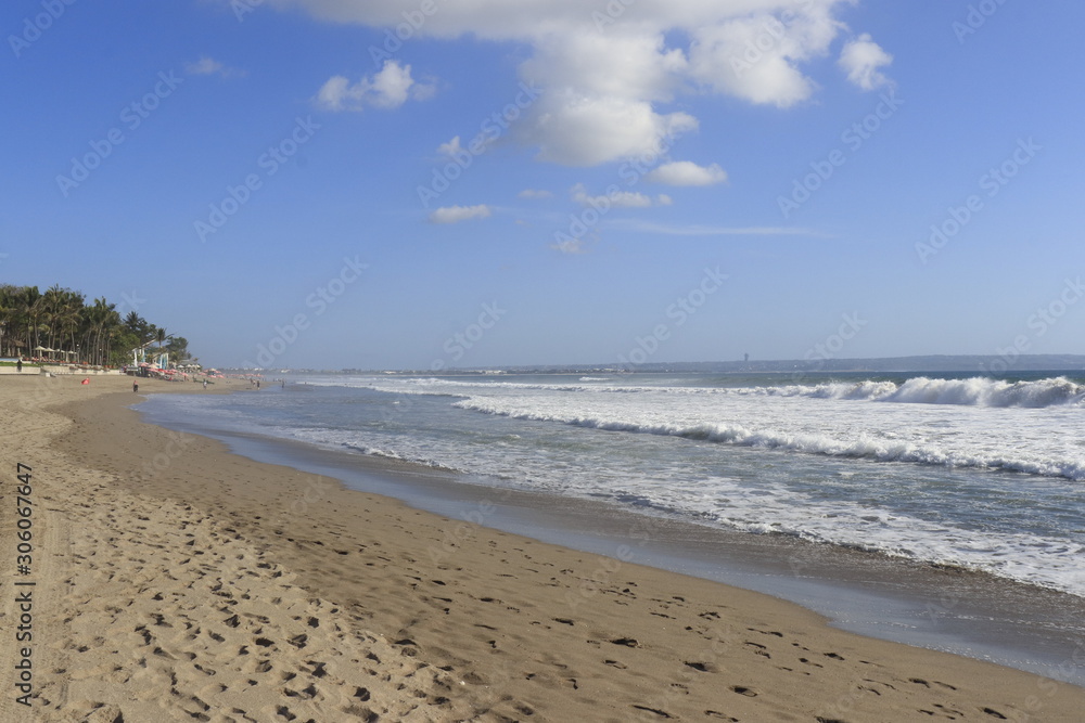 A beautiful view of Double Six beach in Bali, Indonesia. A beautiful view of Double Six beach in Bali, Indonesia.
