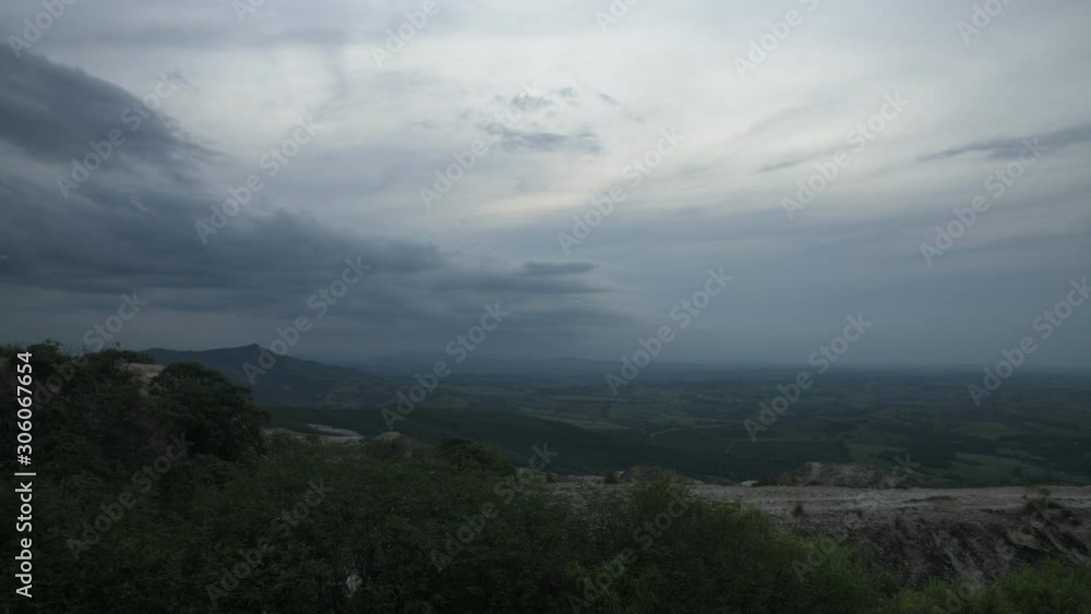 Cloudy Sky at Sunset in the Mountains in Brazil Cloudy Sky at Sunset in the Mountains in Brazil