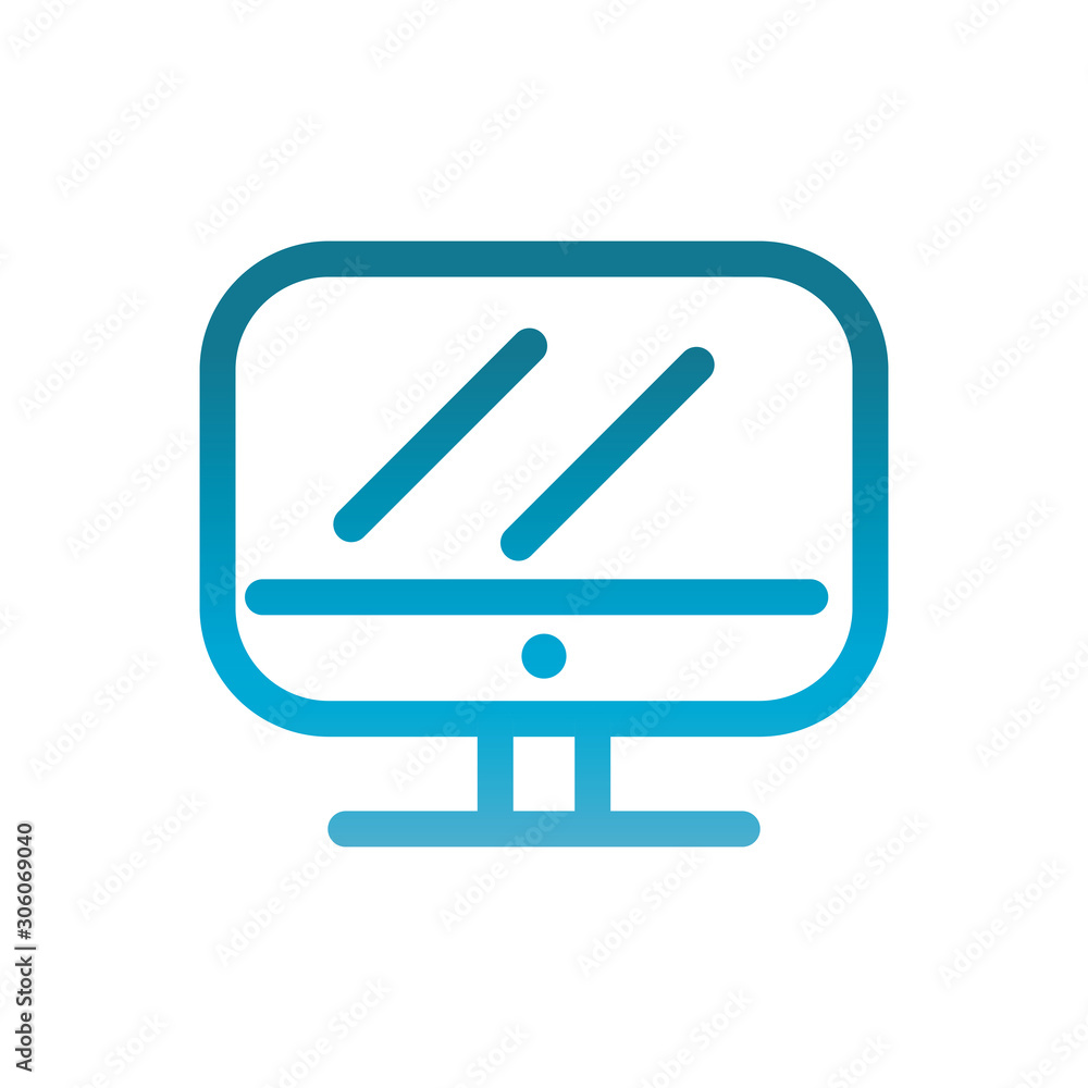computer monitor user interface blue gradient computer monitor user interface blue gradient