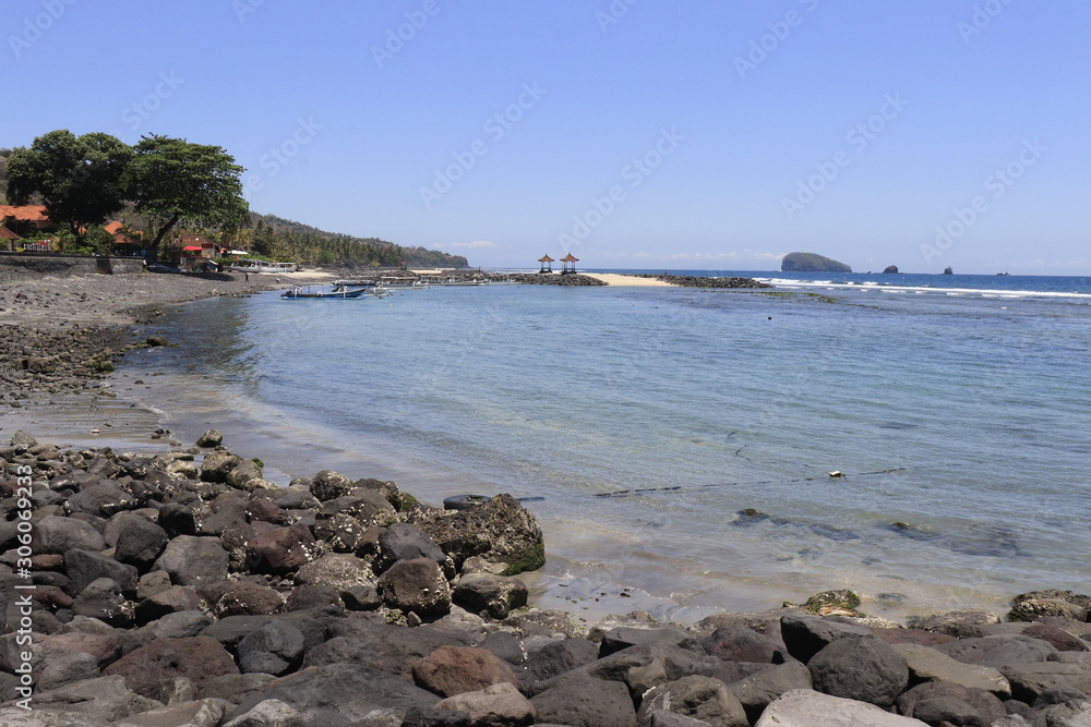 A beautiful view of beach in Bali, Indonesia. A beautiful view of beach in Bali, Indonesia.