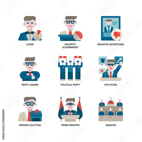 Election icons set