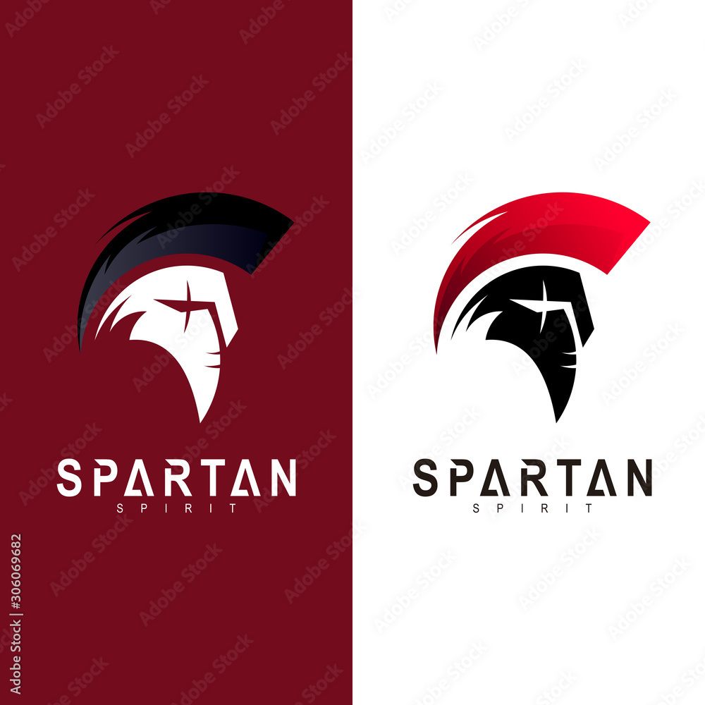 Fototapeta Sparta Logo Vector, Spartan Helmet Logo Template, Icon Symbol, Gladiator icon