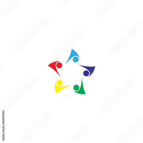 community logo template vector icon design