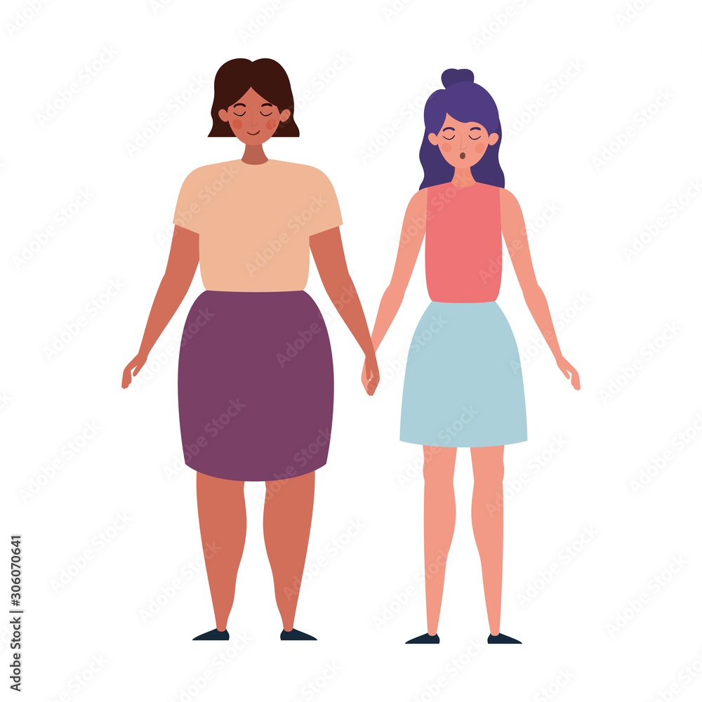 Isolated avatar women vector design Isolated avatar women vector design