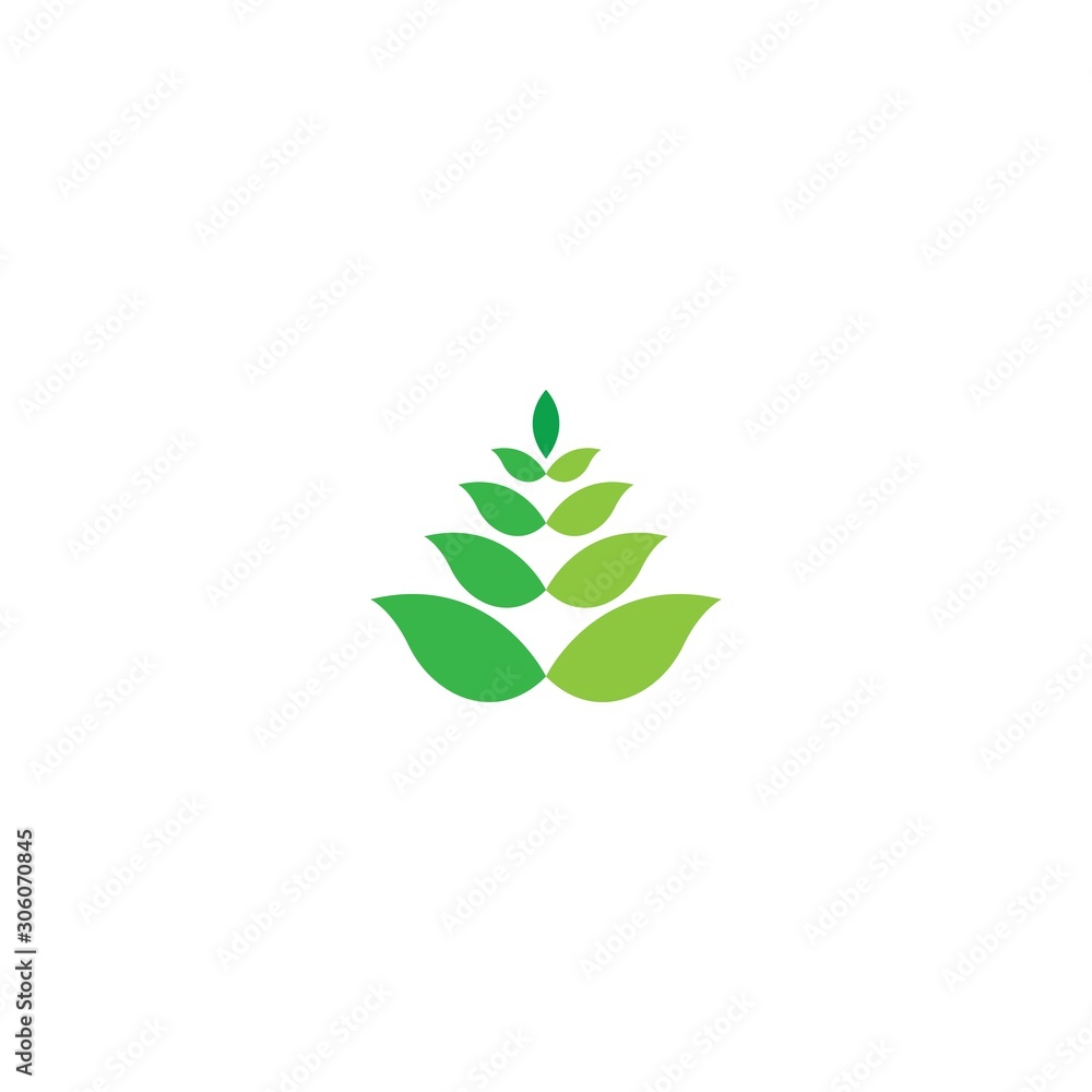 Tree leaf vector logo design, eco-friendly concept Tree leaf vector logo design, eco-friendly concept