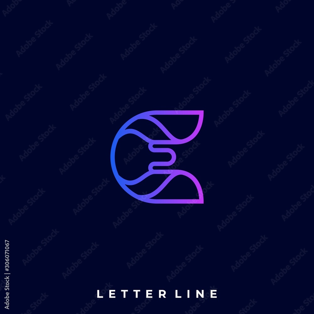 Abstract Letter Illustration Vector Template Abstract Letter Illustration Vector Template