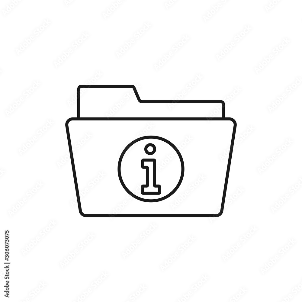 information file - minimal line web icon. simple vector illustration. concept for infographic, website or app. information file - minimal line web icon. simple vector illustration. concept for infographic, website or app.
