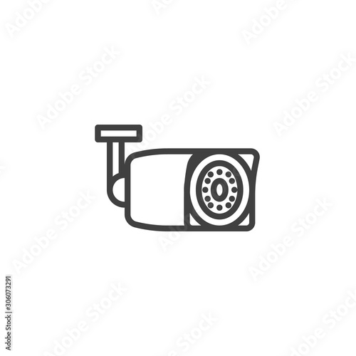 Drive recorder line icon. linear style sign for mobile concept and web design. Car dvr camera outline vector icon. Symbol, logo illustration. Vector graphics