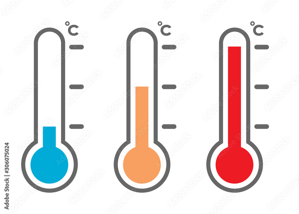 温度計アイコンセット Stock Vector Adobe Stock