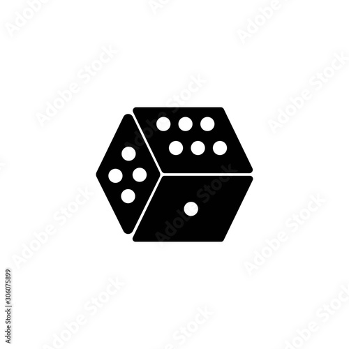 Dice icon vector design template