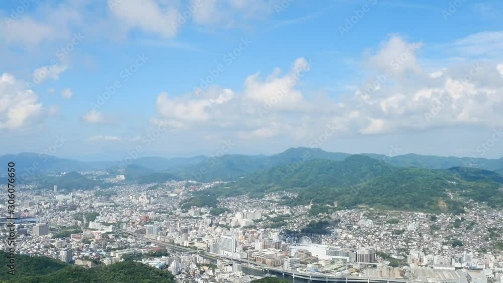 都市風景　長崎市　タイムラプス