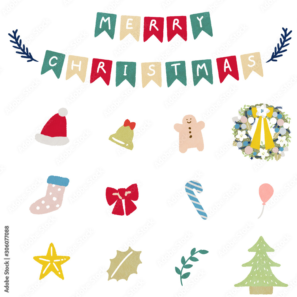 Fototapeta premium クリスマス素材 イラスト