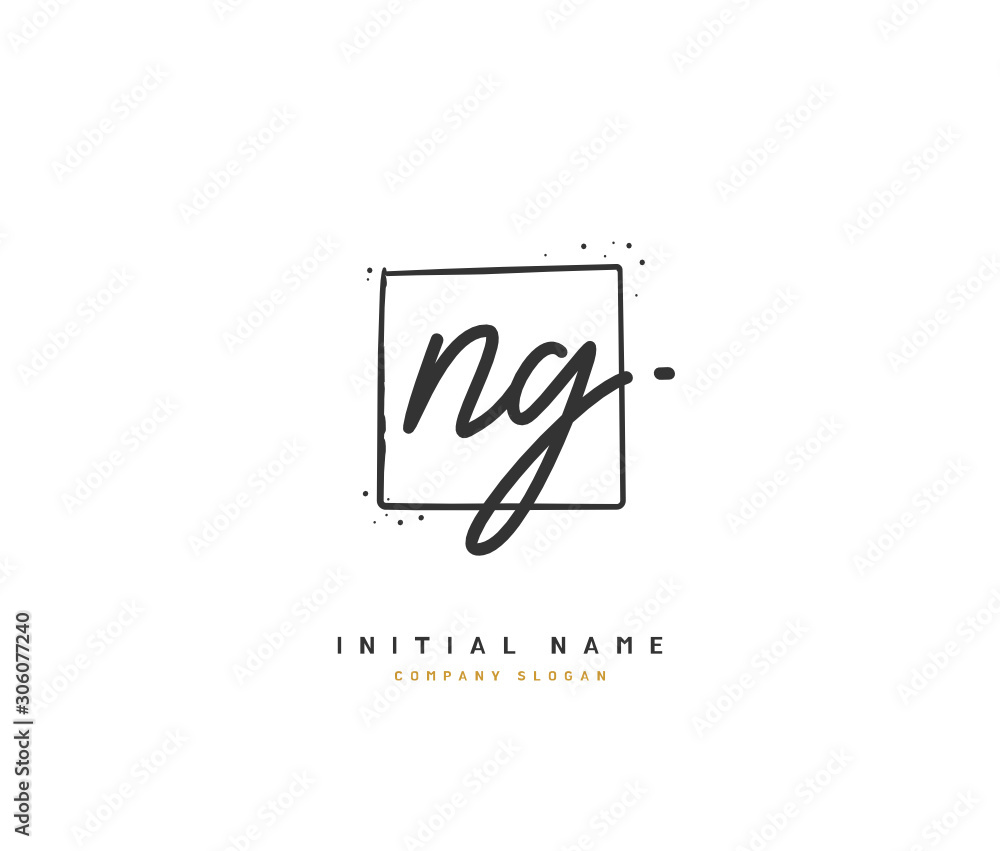 N G NG Beauty vector initial logo, handwriting logo of initial signature, wedding, fashion, jewerly, boutique, floral and botanical with creative template for any company or business. N G NG Beauty vector initial logo, handwriting logo of initial signature, wedding, fashion, jewerly, boutique, floral and botanical with creative template for any company or business.