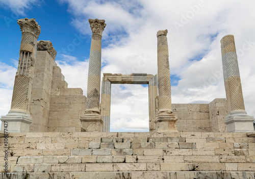 Views from the ancient city of Laodikeia, Pamukkale, Denizli, Turkey