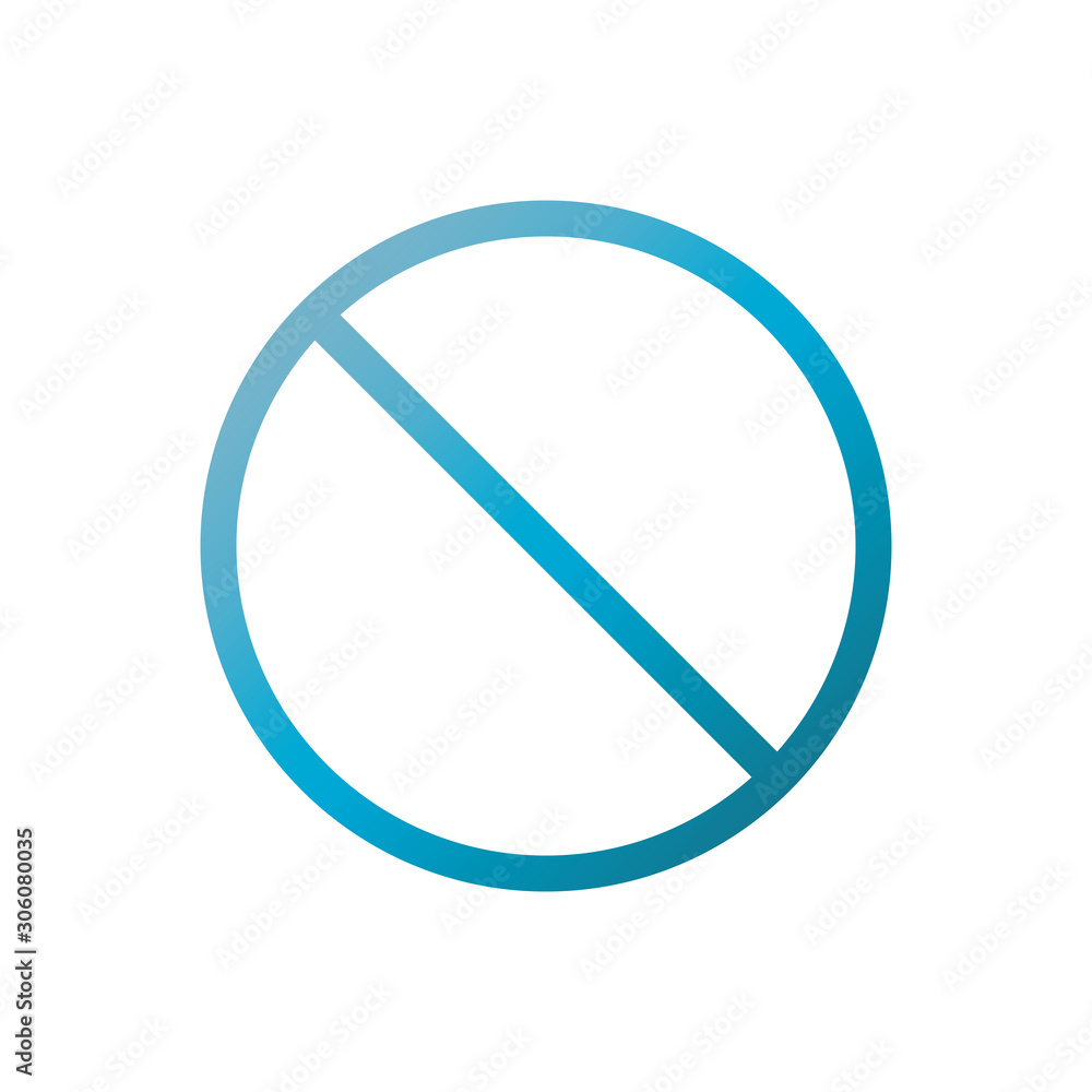 user interface prohibited symbol blue gradient user interface prohibited symbol blue gradient