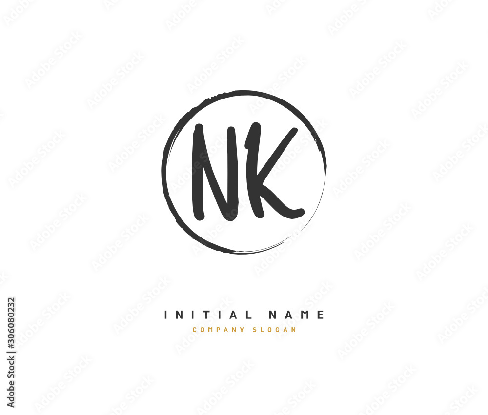 N K NK Beauty vector initial logo, handwriting logo of initial signature, wedding, fashion, jewerly, boutique, floral and botanical with creative template for any company or business. N K NK Beauty vector initial logo, handwriting logo of initial signature, wedding, fashion, jewerly, boutique, floral and botanical with creative template for any company or business.