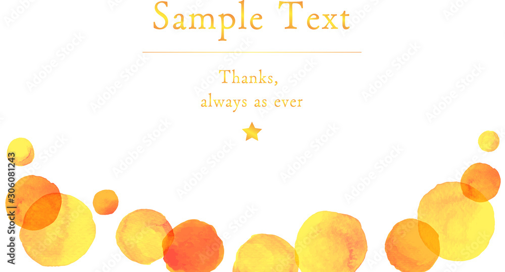 水彩 Watercolor イラスト 丸 Circle フレーム 黄色 オレンジ 暖色 Stock Vector Adobe Stock 水彩 Watercolor イラスト 丸 Circle フレーム 黄色 オレンジ 暖色 Stock Vector Adobe Stock
