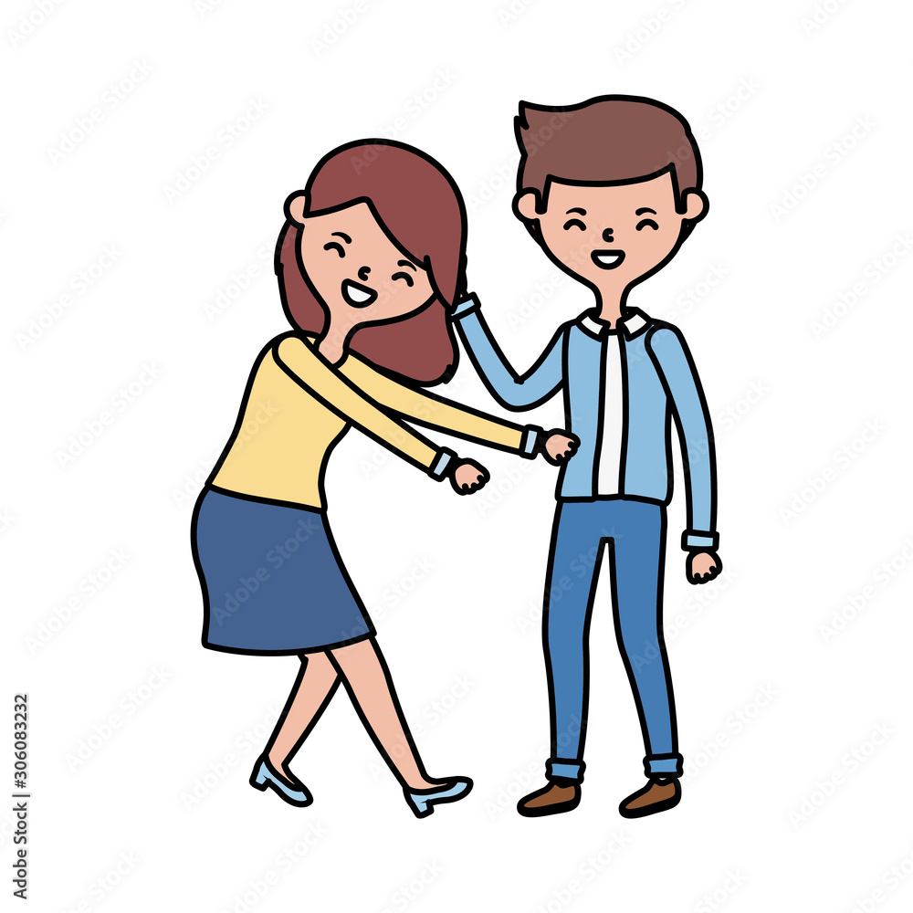 Couple of woman and man vector design Couple of woman and man vector design
