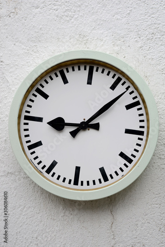 Wallpaper Mural old clock on a white background Torontodigital.ca