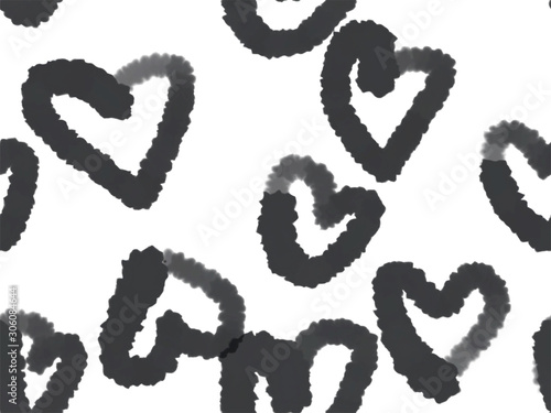 seamless pattern with black and white background