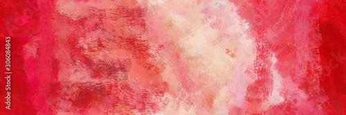 creative design painted art with crimson, baby pink and light coral color