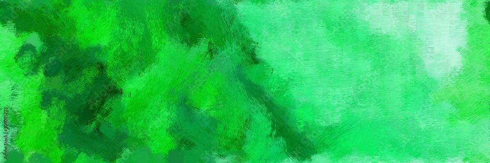 Fototapeta premium creative design paint brushed with lime green, forest green and powder blue color