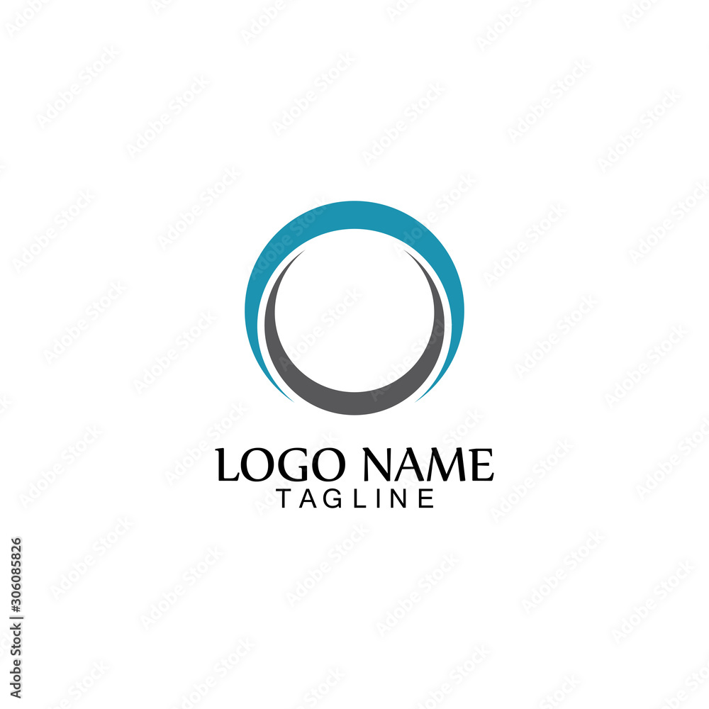 Circle logo and symbol vector icon template app