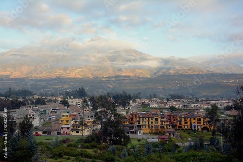 the citi and the volcano Cotacachi