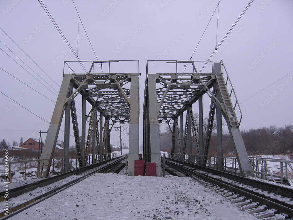 railway tracks for the train in the industrial zone of the city industrial construction railway tracks for the train in the industrial zone of the city industrial construction