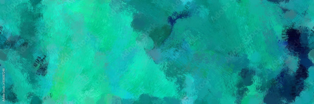 stylish illustration drawing with light sea green, very dark blue and teal green color