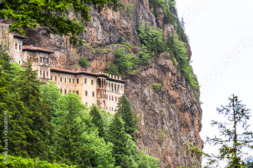 Sumela monastery side view. One of the most impressive places in the whole Bl...