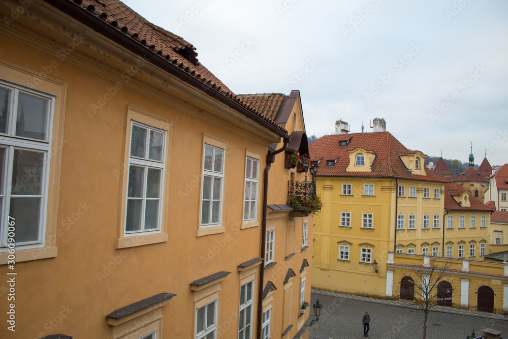Cityscape of architecture and ancient streets of the Czech capital of Prague early in the morning before Christmas. Cityscape of architecture and ancient streets of the Czech capital of Prague early in the morning before Christmas.