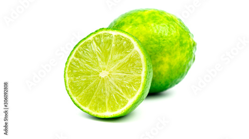 lime isolated on white background