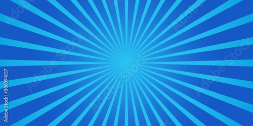 Simple blue starburst abstract background