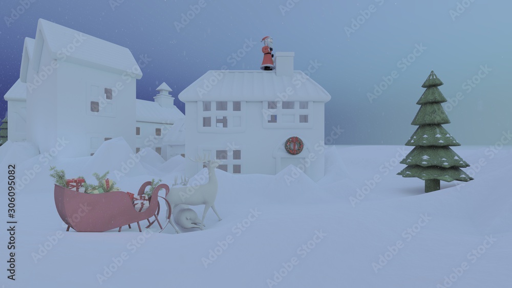 サンタクロース クリスマスプレゼント イラスト Stock Illustration Adobe Stock