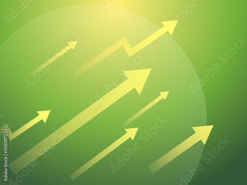 Increase-gown up arrows background vector.
