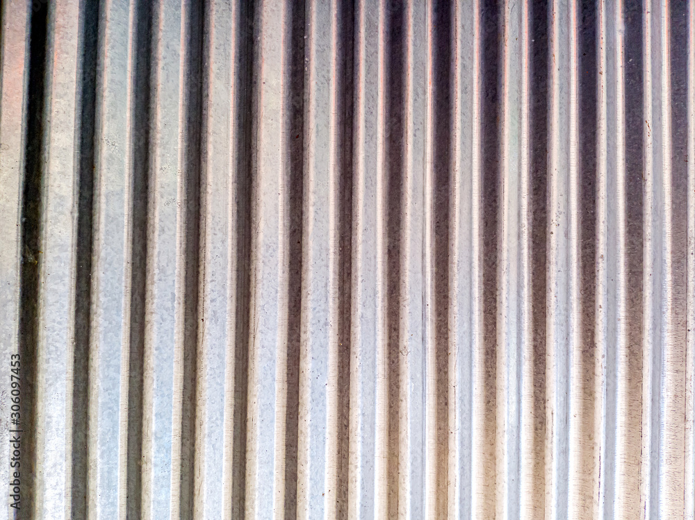 Close up of Zinc industrial texture background