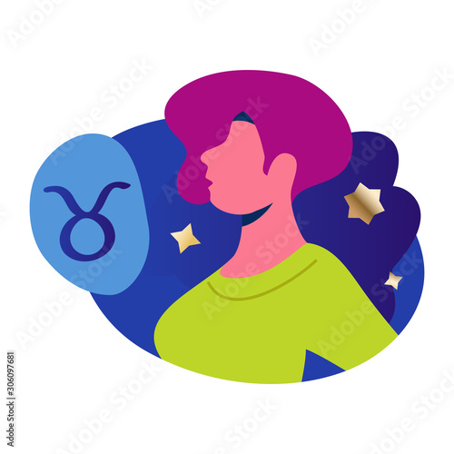 Taurus Woman Zodiac Icon