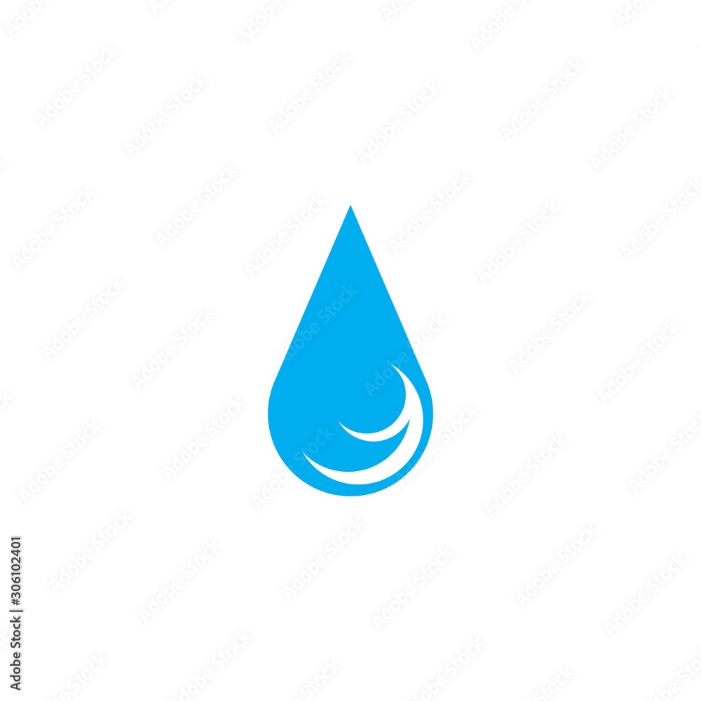 Water drop logo vector template illustration Water drop logo vector template illustration