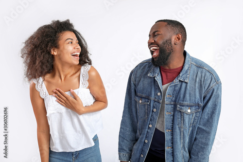 Laughing African-American c...