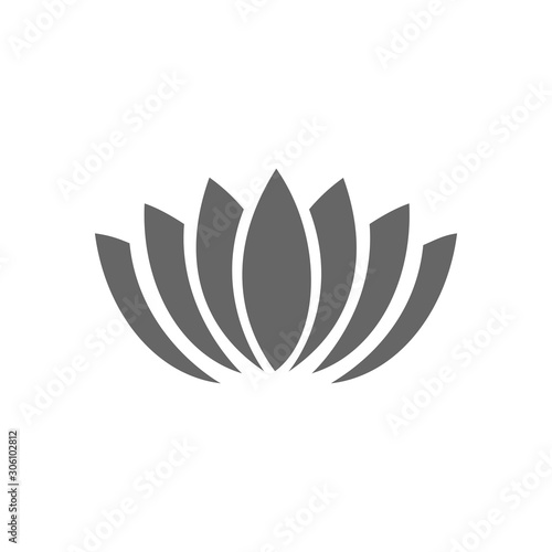 flower icon, lotus flower icon logo design vector symbol