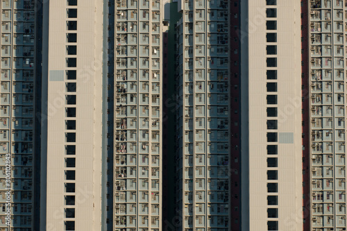 Hong Kong Buildings with landscape 