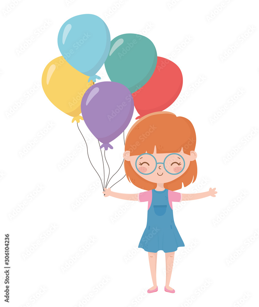 Isolated girl cartoon vector design Isolated girl cartoon vector design