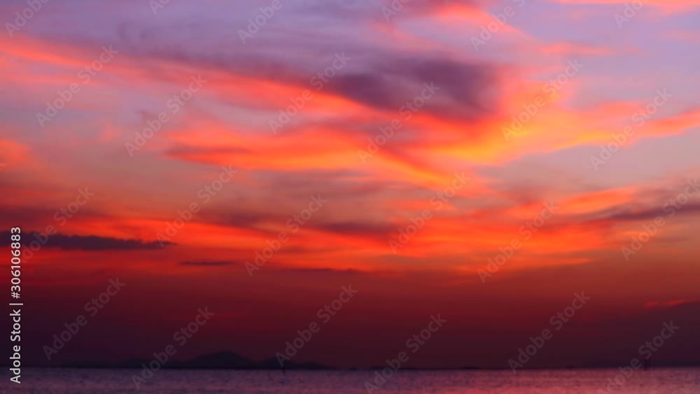 blur cloud dark red sky and sunset on the sea blur cloud dark red sky and sunset on the sea