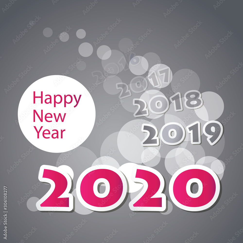 Best Wishes - New Year Card, Cover or Background Design Template - 2020 Best Wishes - New Year Card, Cover or Background Design Template - 2020