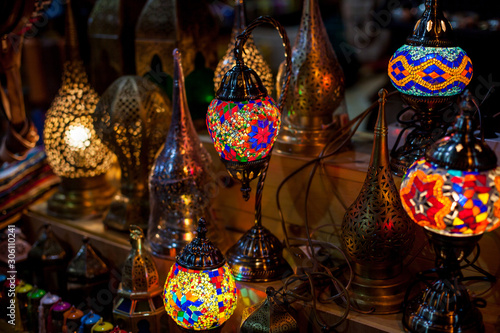 Moroccan lanterns in the store © Elena